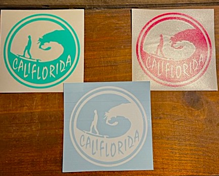 CaliFlorida Skate Wave Sticker