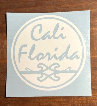CaliFlorida Circle Surf Sticker