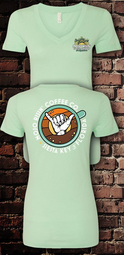 Ladies' Mojo Risin' Shaka V-Neck