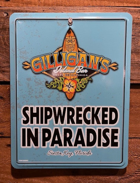 Gilligan's Metal Parking Sign